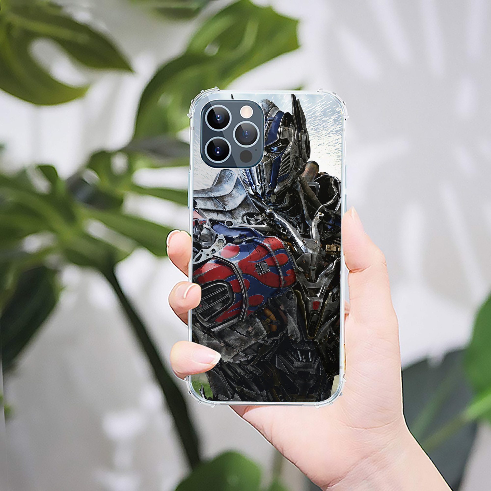 （画像用） Transformers トランスフォーマー 【iPhone 12シリーズ対応】透明スマホケース（クリアソフトケース）